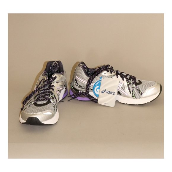 Asics Purple & Gray Running Sneakers NWT Size 8.5 - Picture 1 of 9